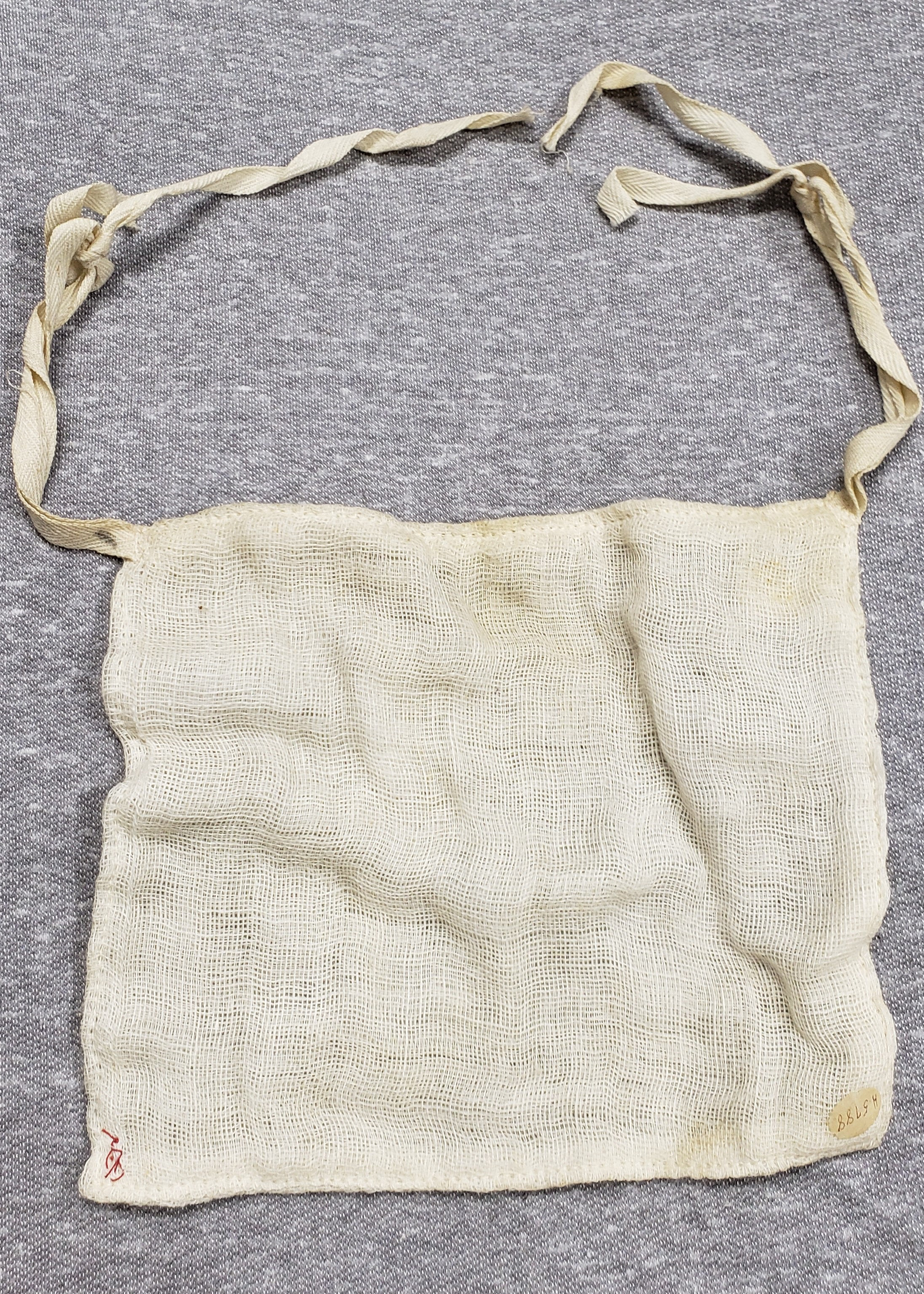Wisconsin Historical Society Collection Gauze mask from 1918 Flu Pandemic, part of the Wisconsin Historical Society Collection